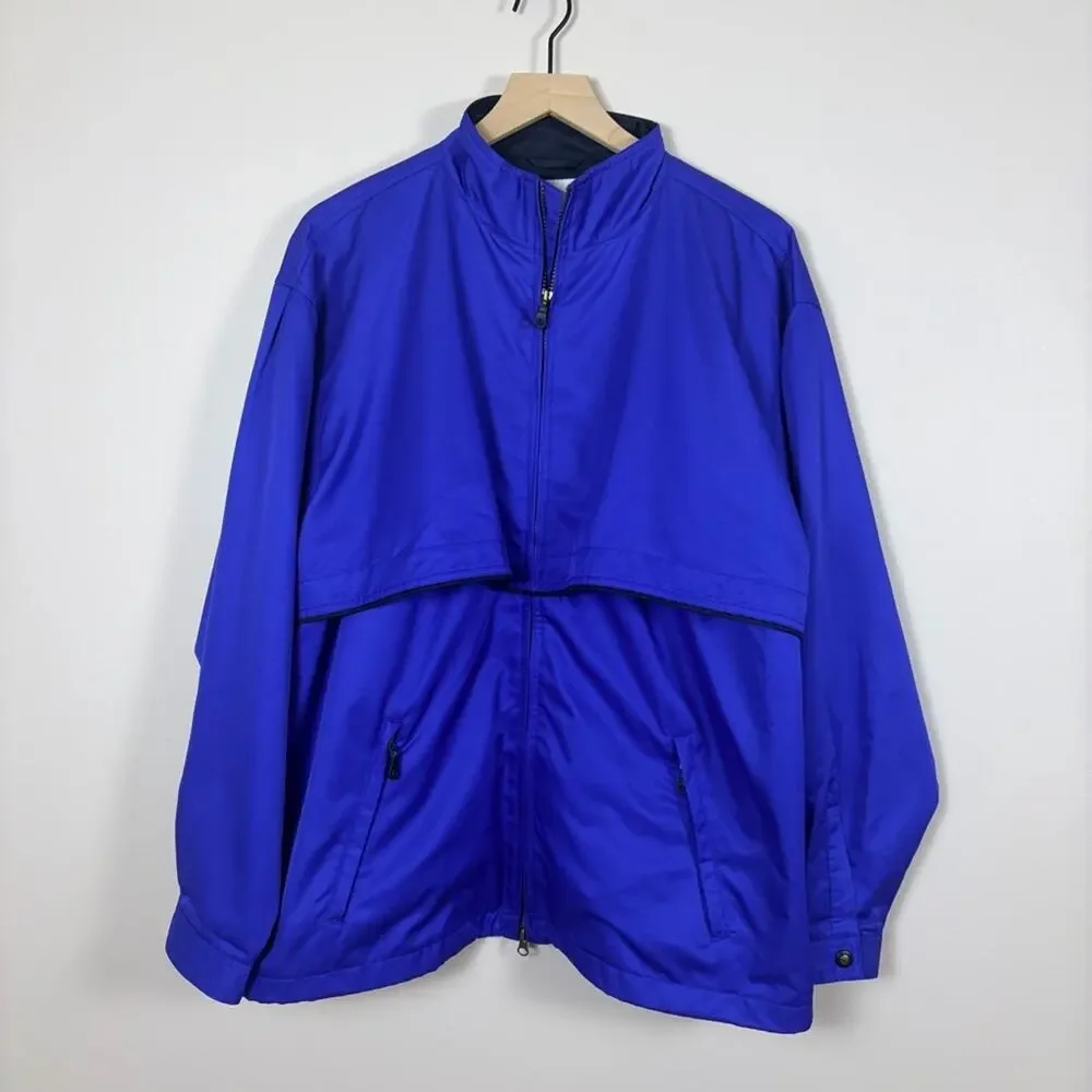 Cutter & Buck Women’s XL Royal Blue Full Zip Windbreaker Jacket Lightweight